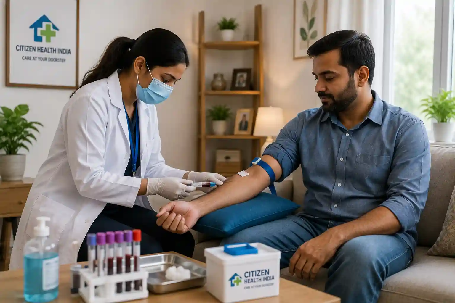 Blood sample collection at home