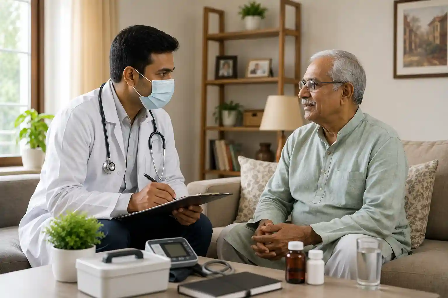 Doctor consultation at home for patients