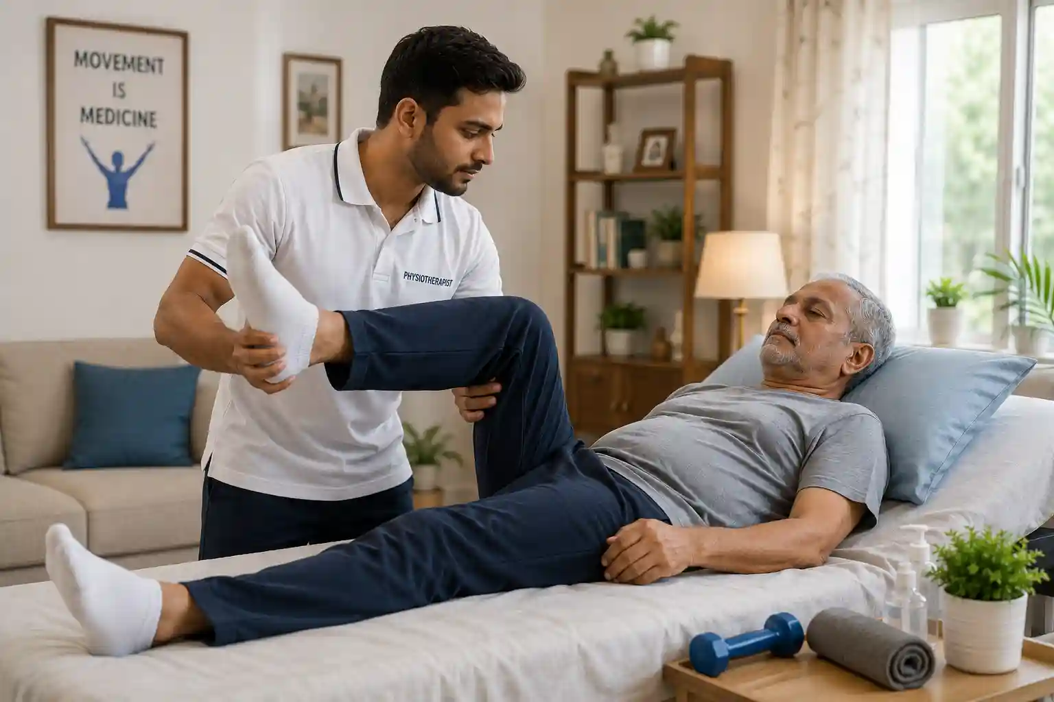 Physiotherapy treatment and rehabilitation at home